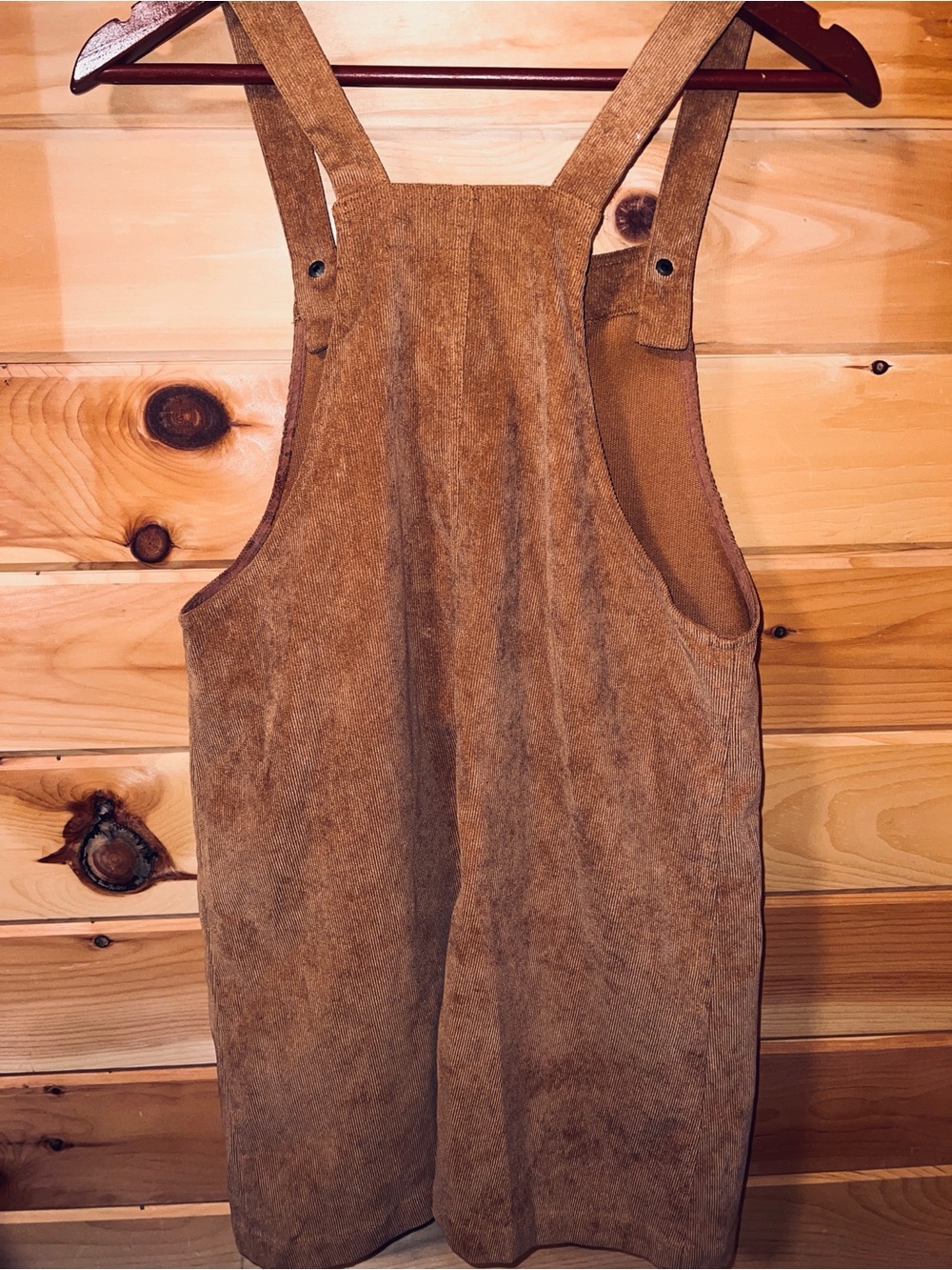 Lulu's Tan Corduroy Pinafore Dress - Picture 6 of 7